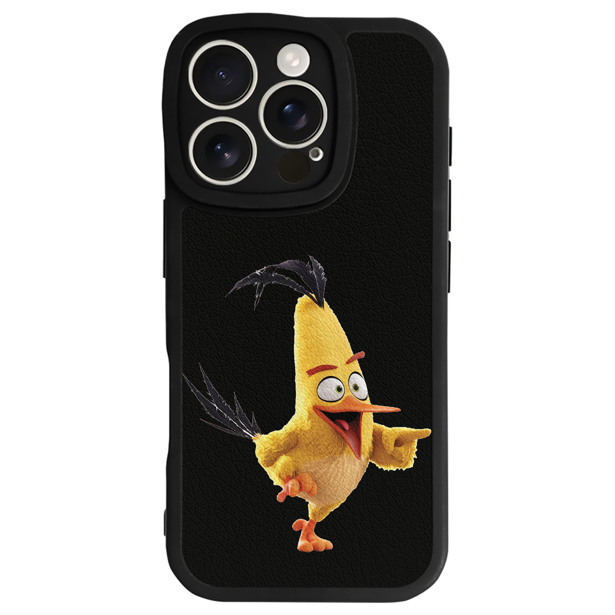 （画像用） Angry Birds アングリーバード 【iPhone 16シリーズ対応】シリコンスマホケース（レザー調） 材質：シリコン